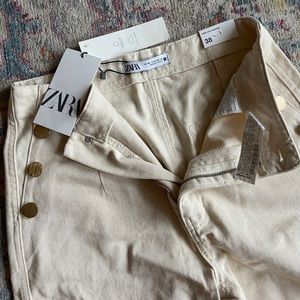 Zara wide leg khakis